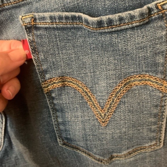 Levi’s 515 Capri Blue Jeans Size 10 - Picture 4 of 5